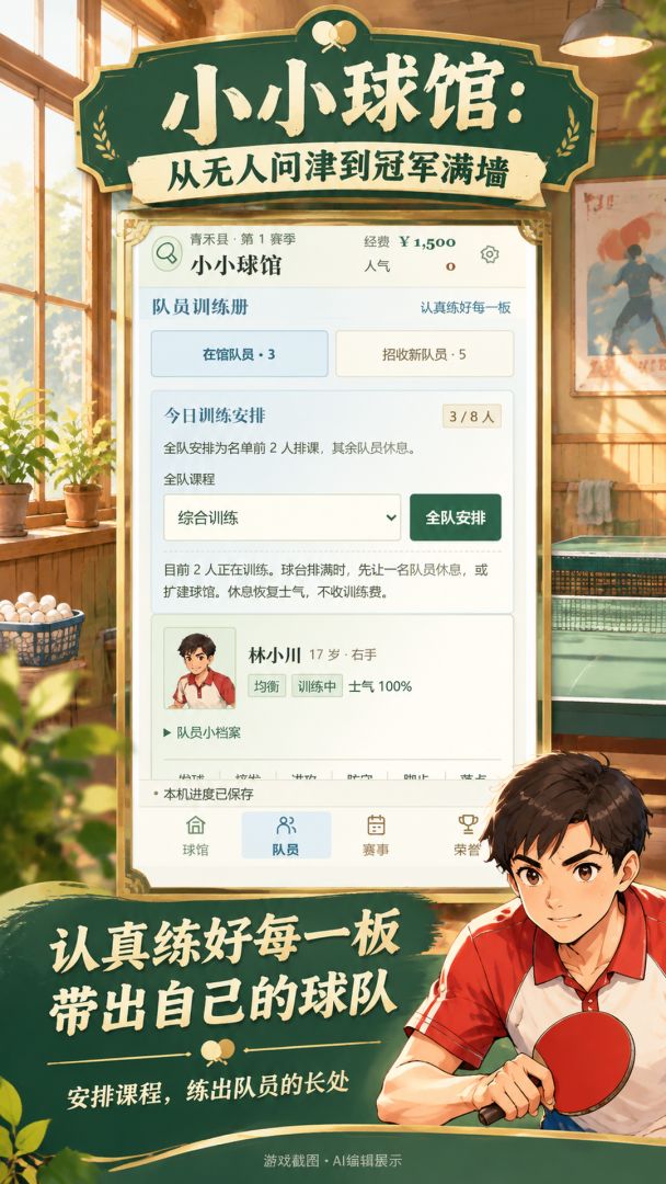 小小球馆:从无人问津到冠军满墙游戏截图