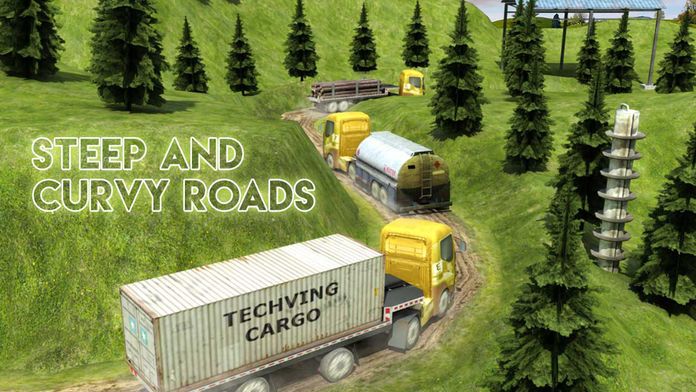 大卡车停车疯狂2017年：真正的越野驾驶 Truck Parking Adventures Game游戏截图