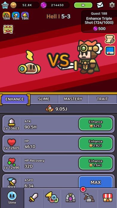 史萊姆傳奇：放置型RPG游戏截图