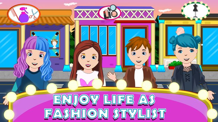 假装小镇女孩美发沙龙游戏截图