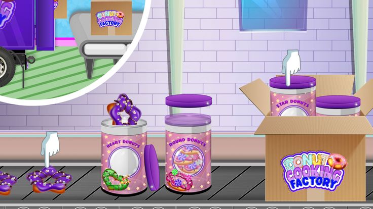 甜甜圈制造商工厂游戏截图