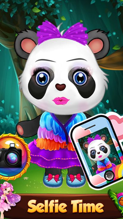 熊猫 化妆 沙龙游戏截图