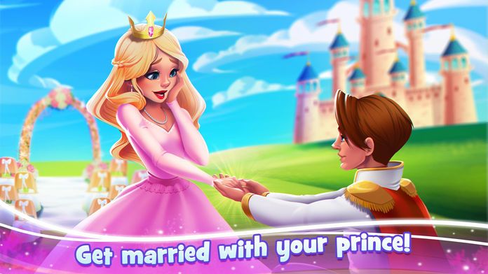 我的皇家婚礼: 冰雪公主造型打扮游戏截图