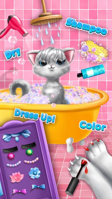 Sweet Baby Girl Cat Shelter – No Ads游戏截图