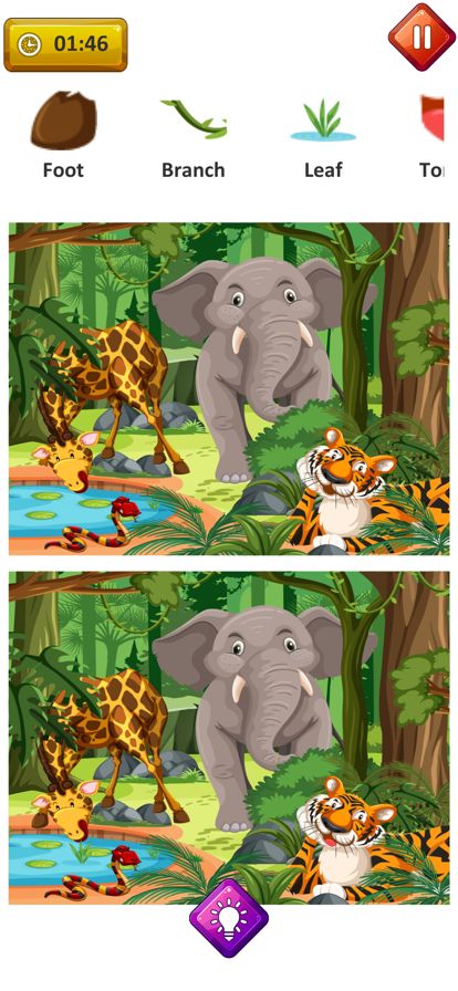 Spot Difference Brain Puzzle游戏截图