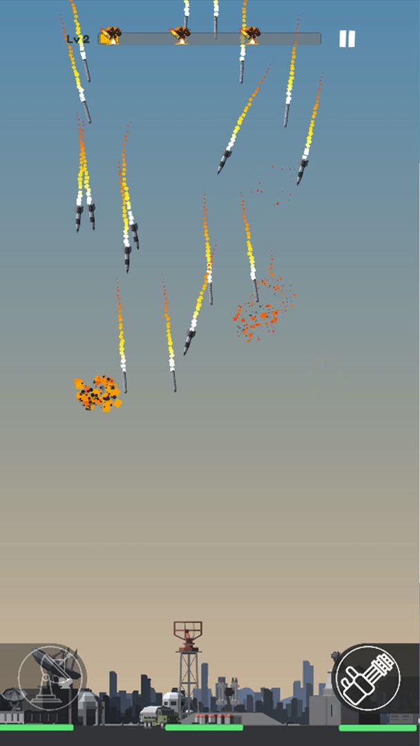 导弹拦截游戏截图