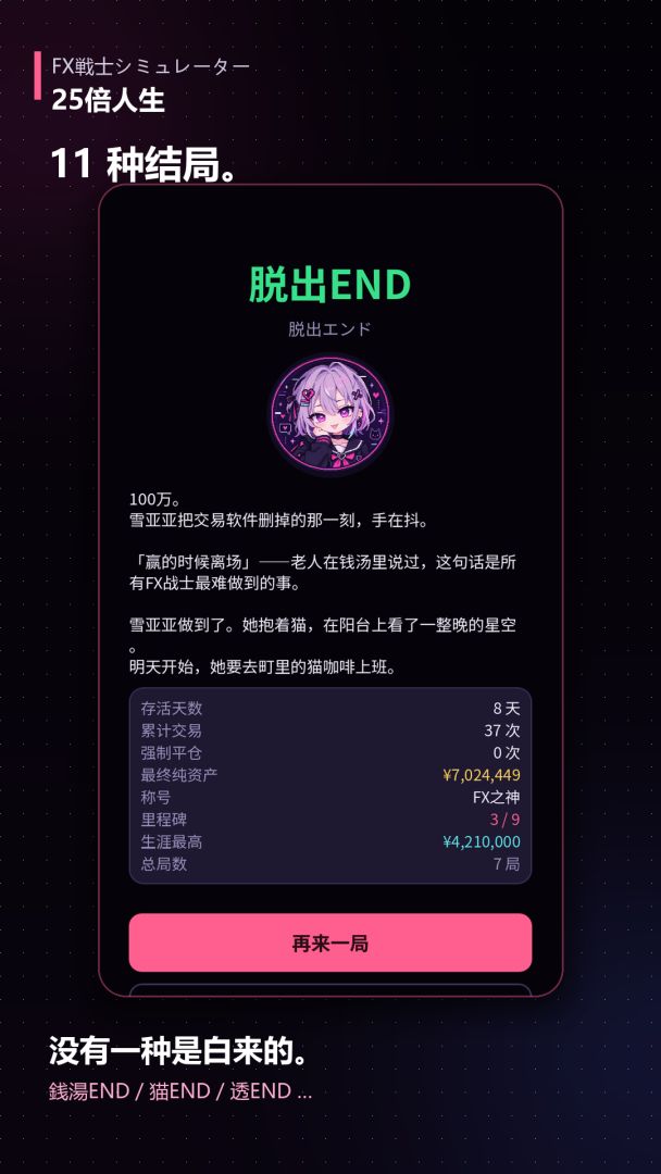 FX战士模拟器：25倍人生游戏截图