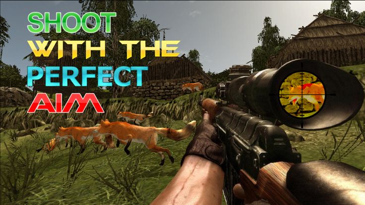 愤怒的狐狸猎人模拟器 - 丛林射击和狩猎模拟游戏游戏截图