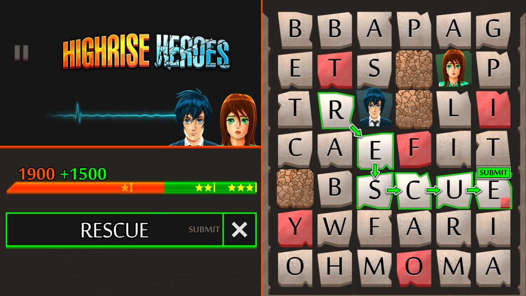 Highrise Heroes: Word Challenge游戏截图