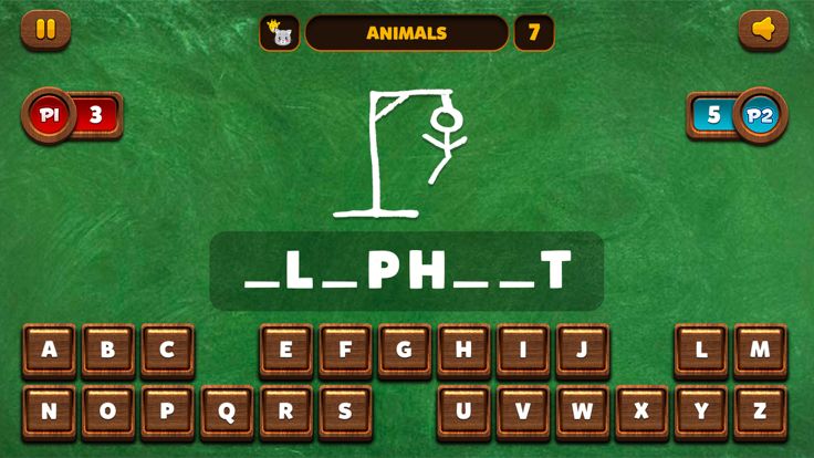 Hangman 1 2 3 4 Player游戏截图