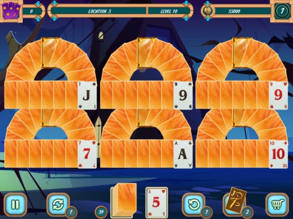 Sweet Solitaire. School Witch 3游戏截图