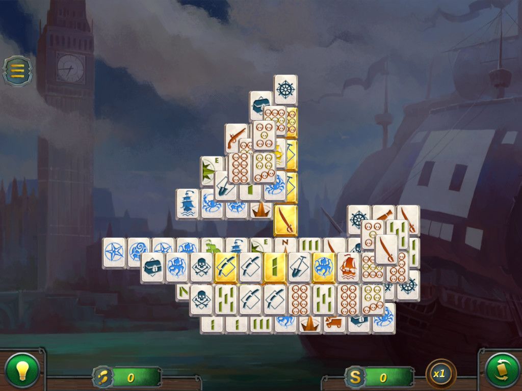 Mahjong Gold 2. Pirates Island游戏截图
