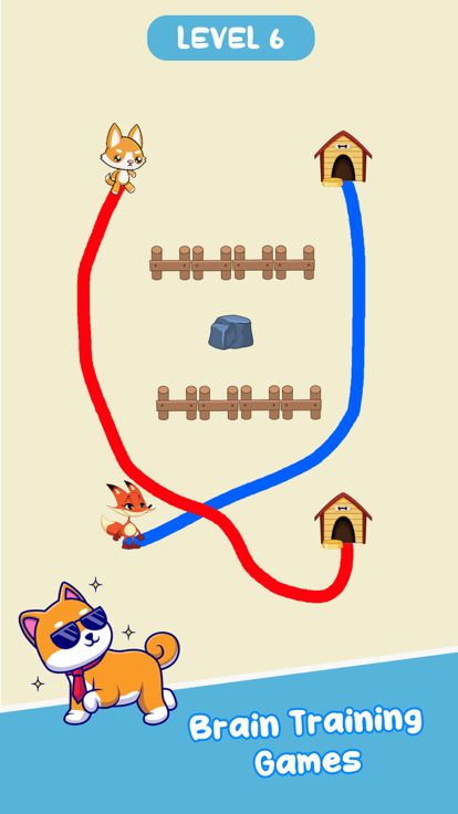 Dog Rush to Home - Draw to Run游戏截图