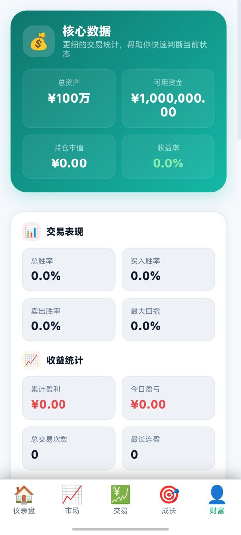 金融投资模拟游戏截图