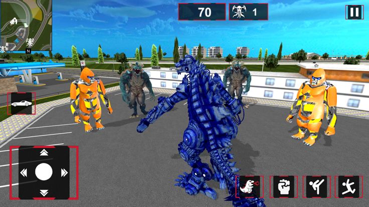 Gorilla vs Kaiju City Rush游戏截图