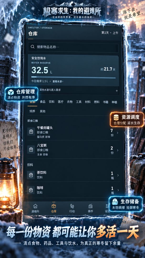 极寒求生：打造最强避难所游戏截图