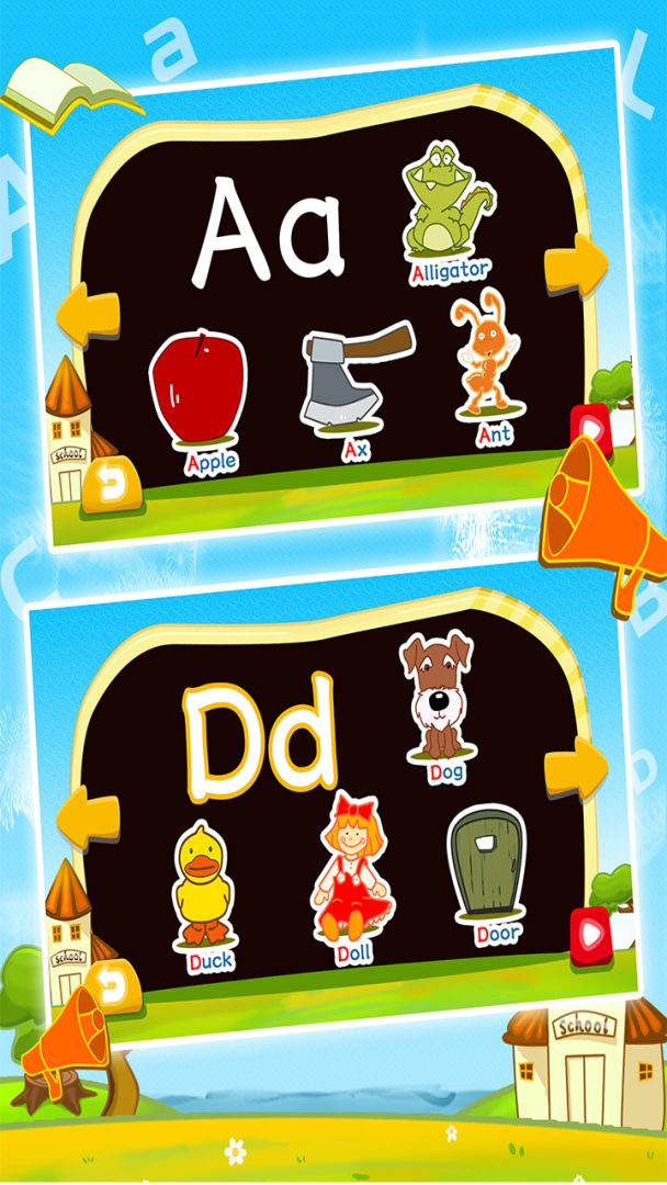 宝宝益智英语字母音标游戏截图