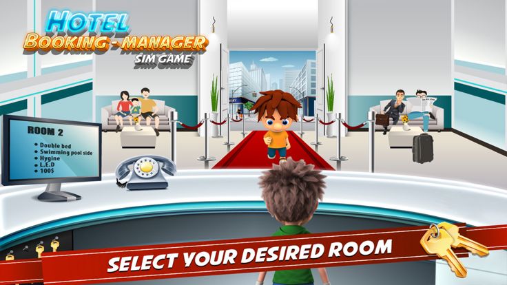 酒店收银台  预订管理孩子们游戏游戏截图