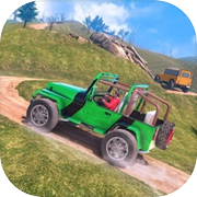 crazy jeep drive offroad taxiicon