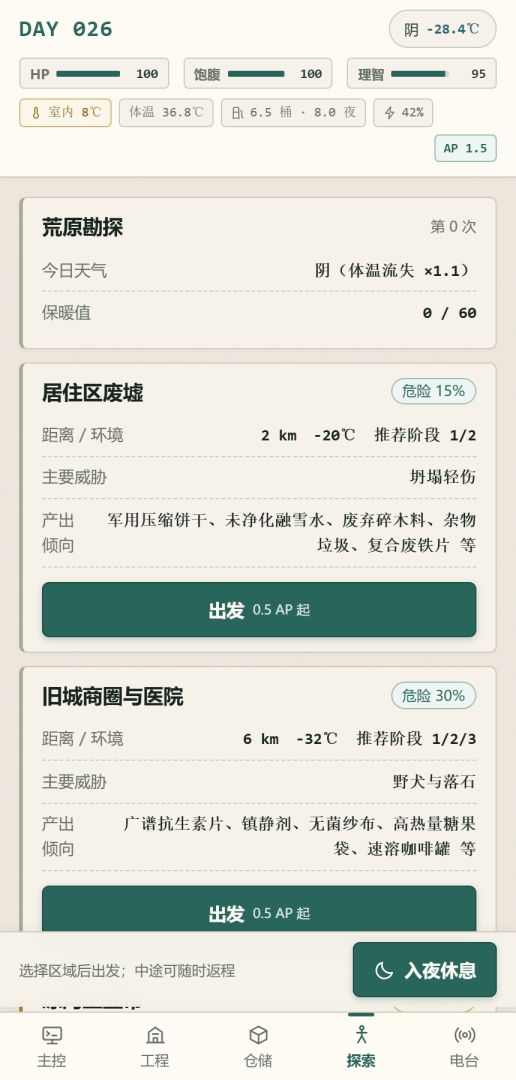 深冬纪元:避难所100天游戏截图