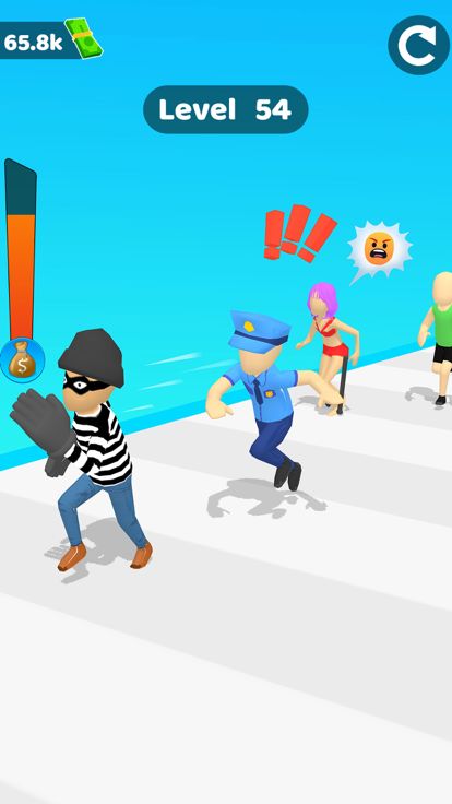 钱 乐趣 跑步 种族 3D游戏截图