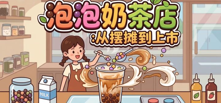 泡泡奶茶店：从摆摊到上市 封面