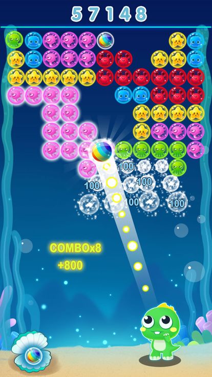 泡泡龙 经典版2016 萌宠射手天天开心消泡泡游戏截图