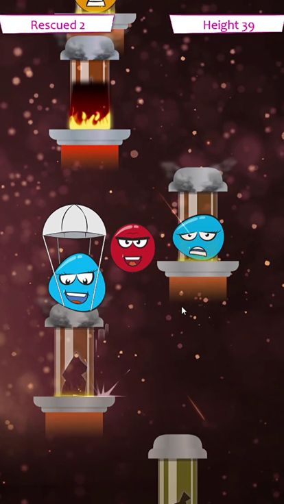 Hero Ball Fire Jump游戏截图