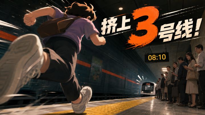 挤上3号线！ 封面