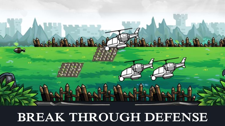 一个人的战争：火柴人射击 - 塔防游戏游戏截图