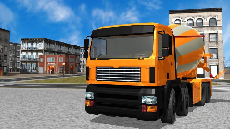 Flying Construction Truck Flying Simulator游戏截图