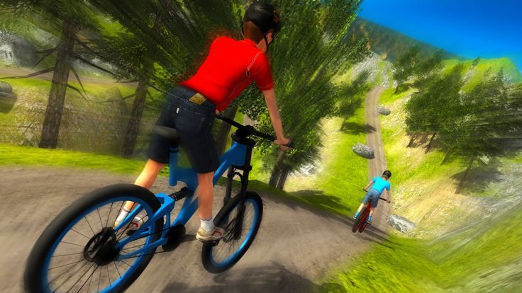 Uphill Bicycle Rider Kids - Offroad Mountain Climb游戏截图