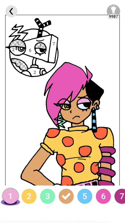 Pomni Digital circus coloring游戏截图