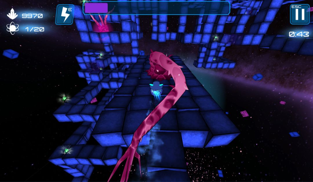 Deep Blue 3D Maze in Space游戏截图