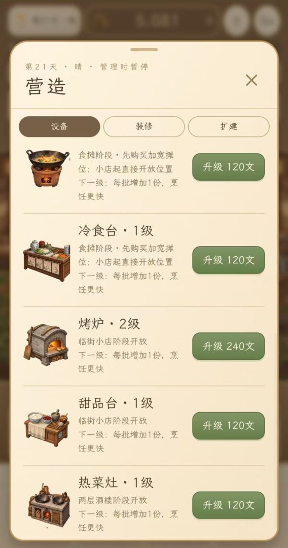 穿越古代：从小食摊到天下第一楼游戏截图