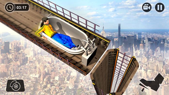 疯狂的车轮比赛是一个兆匝道游戏截图