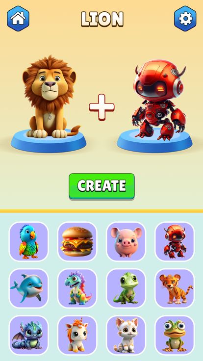 AI Hybrid Animals Mix Creature游戏截图