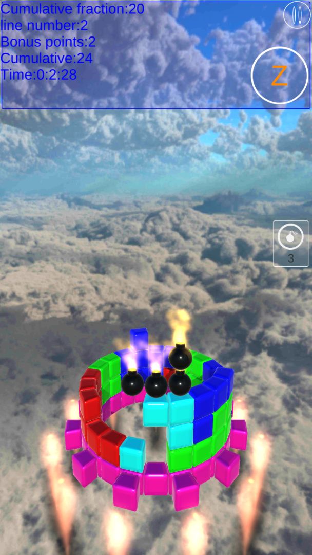 圆盘方块3D游戏截图