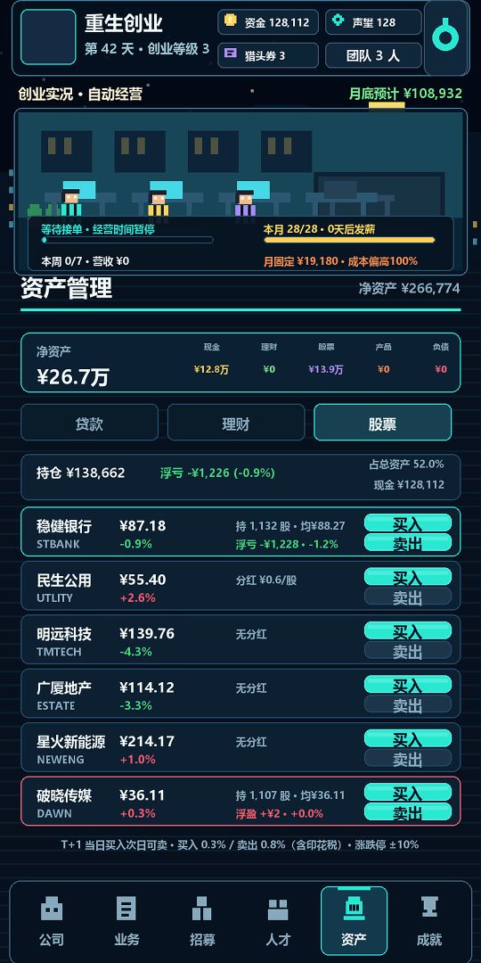 重生创业:从小小工作室开始游戏截图