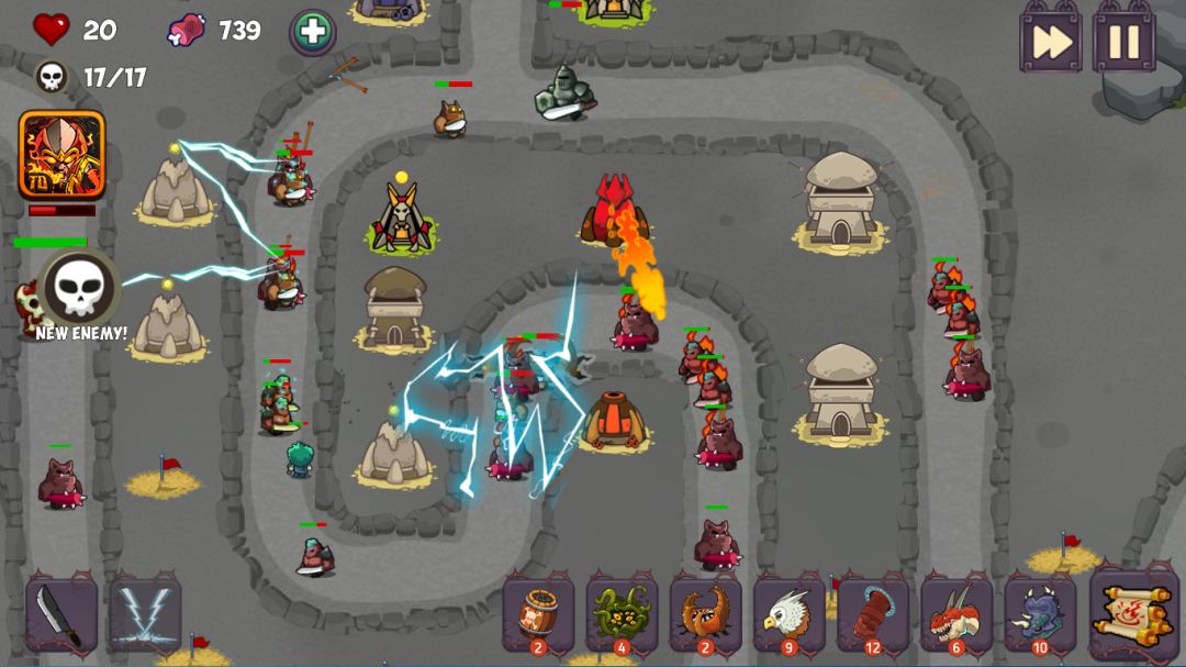 Tower Defense - Fantasy Legends Tower Game游戏截图
