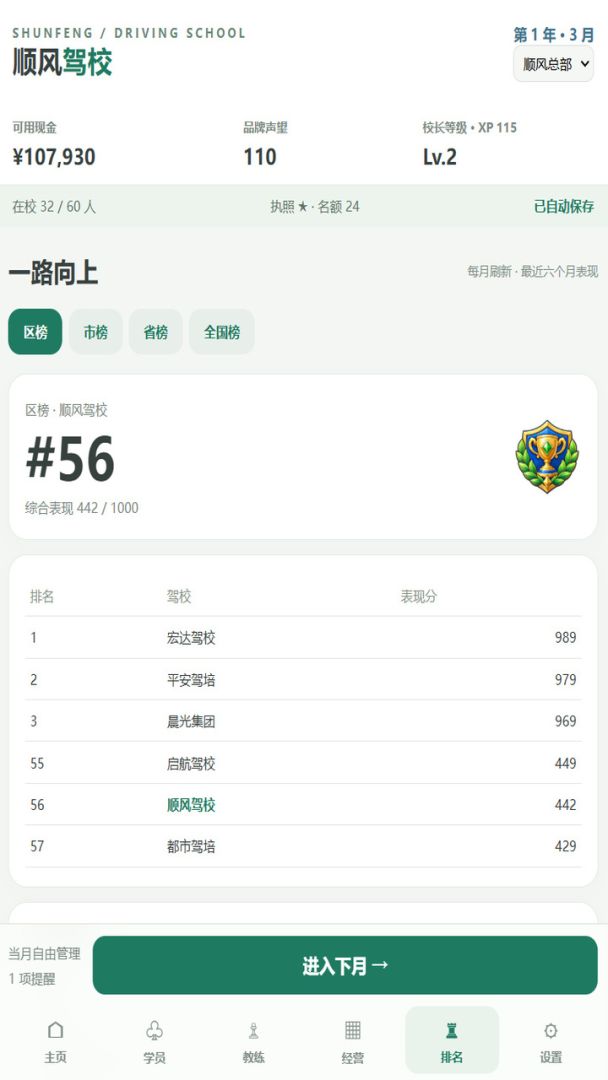 驾校老板模拟器：从两辆车到一百辆游戏截图