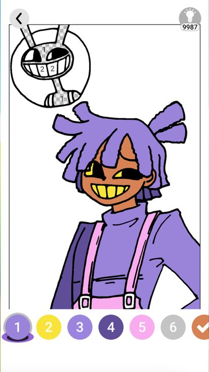 Pomni Digital circus coloring游戏截图