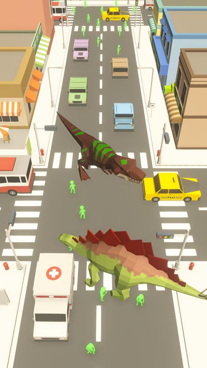 Dinosaur Rampage Dino Games游戏截图