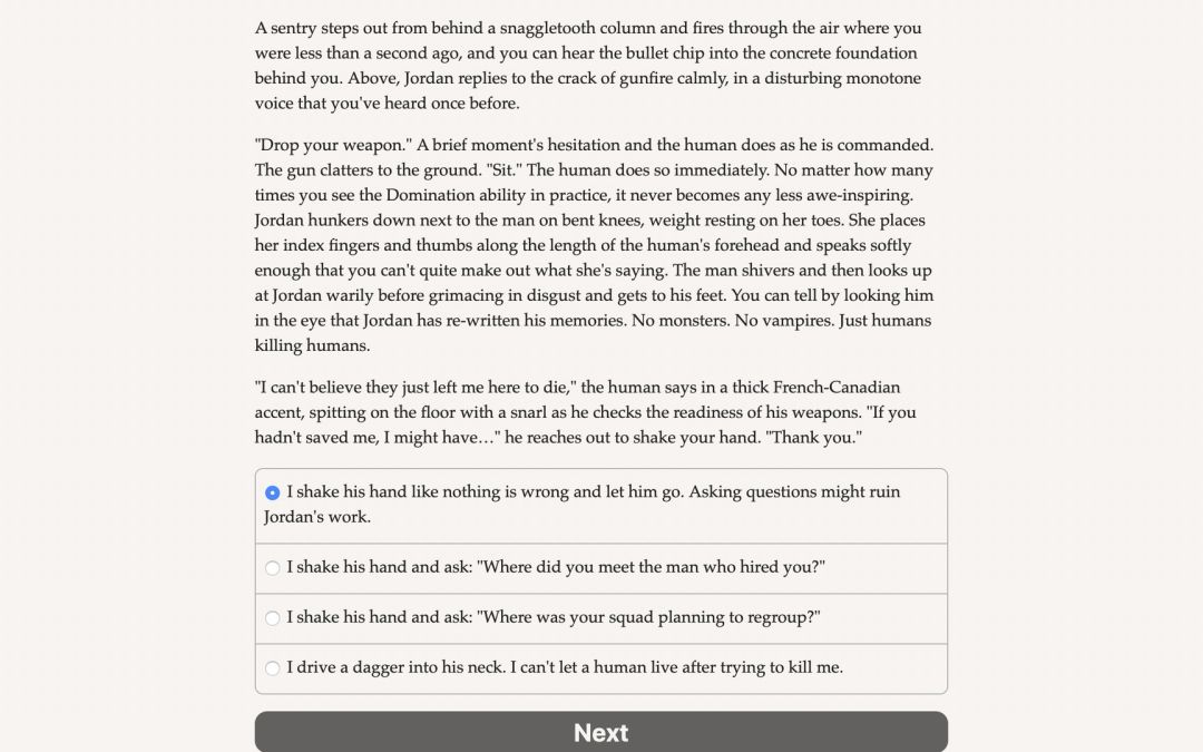 Vampire: The Masquerade — Parliament of Knives游戏截图