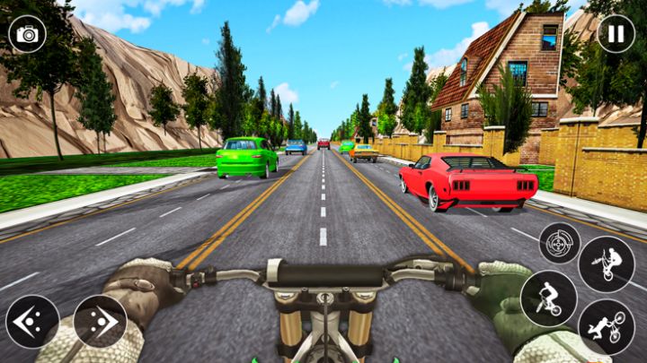 Crazy Traffic Bicycle Rider游戏截图