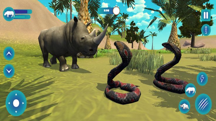 African Wildlife Rhino Savanna游戏截图
