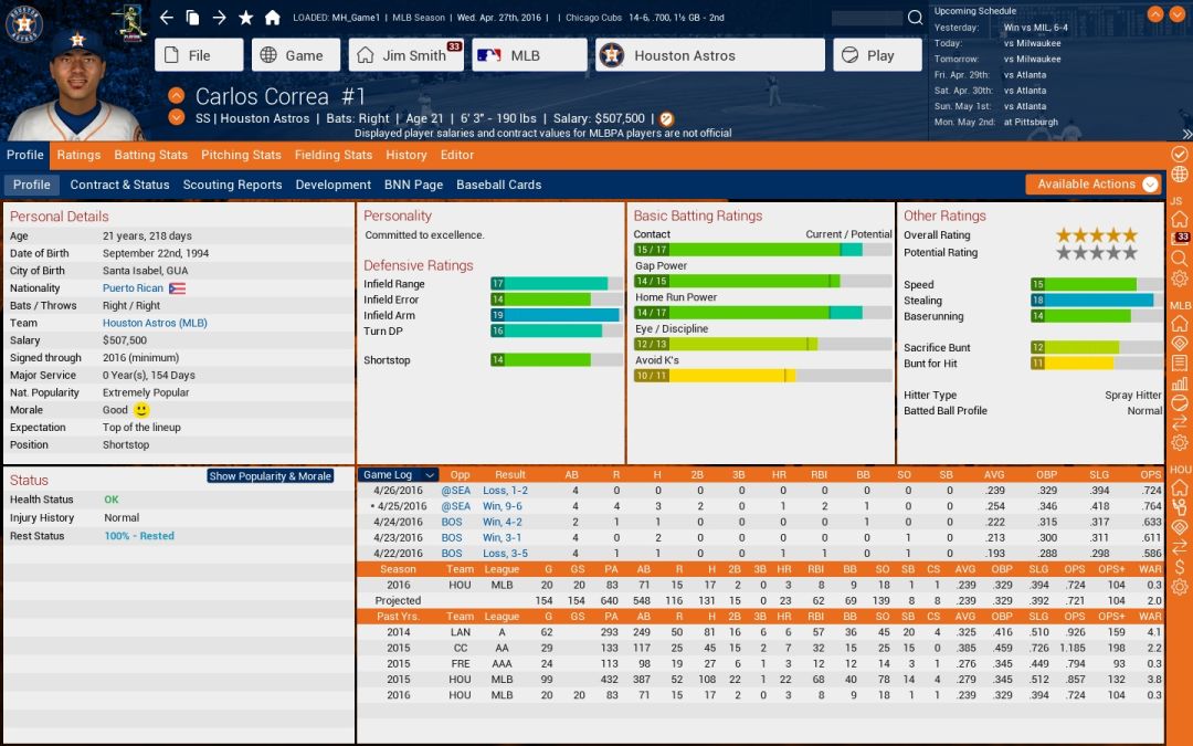 Out of the Park Baseball 17游戏截图