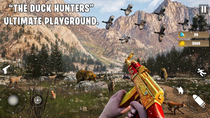 鸭子狩猎 3D：狂野狩猎 Fps 射击游戏游戏截图