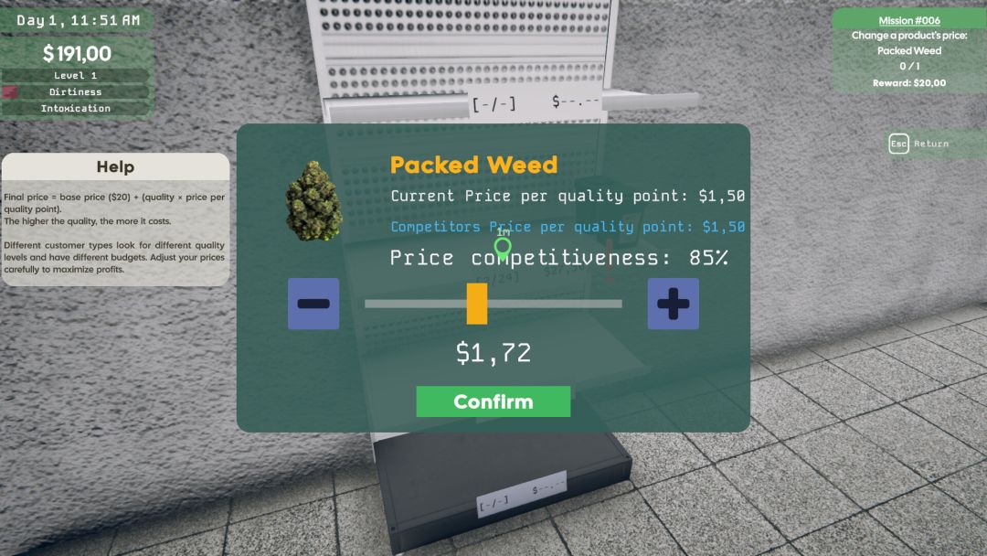 Weed Supermarket Simulator: Prologue游戏截图