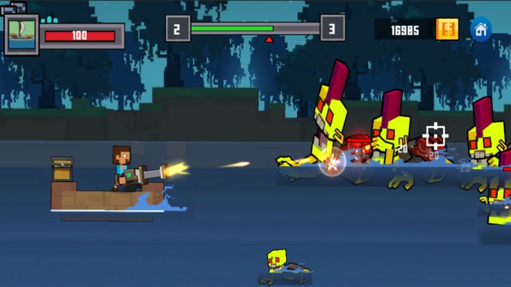 Alien Shooter Block Craft游戏截图